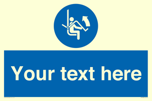 Custom Mandatory: Open safety bar of chairlift